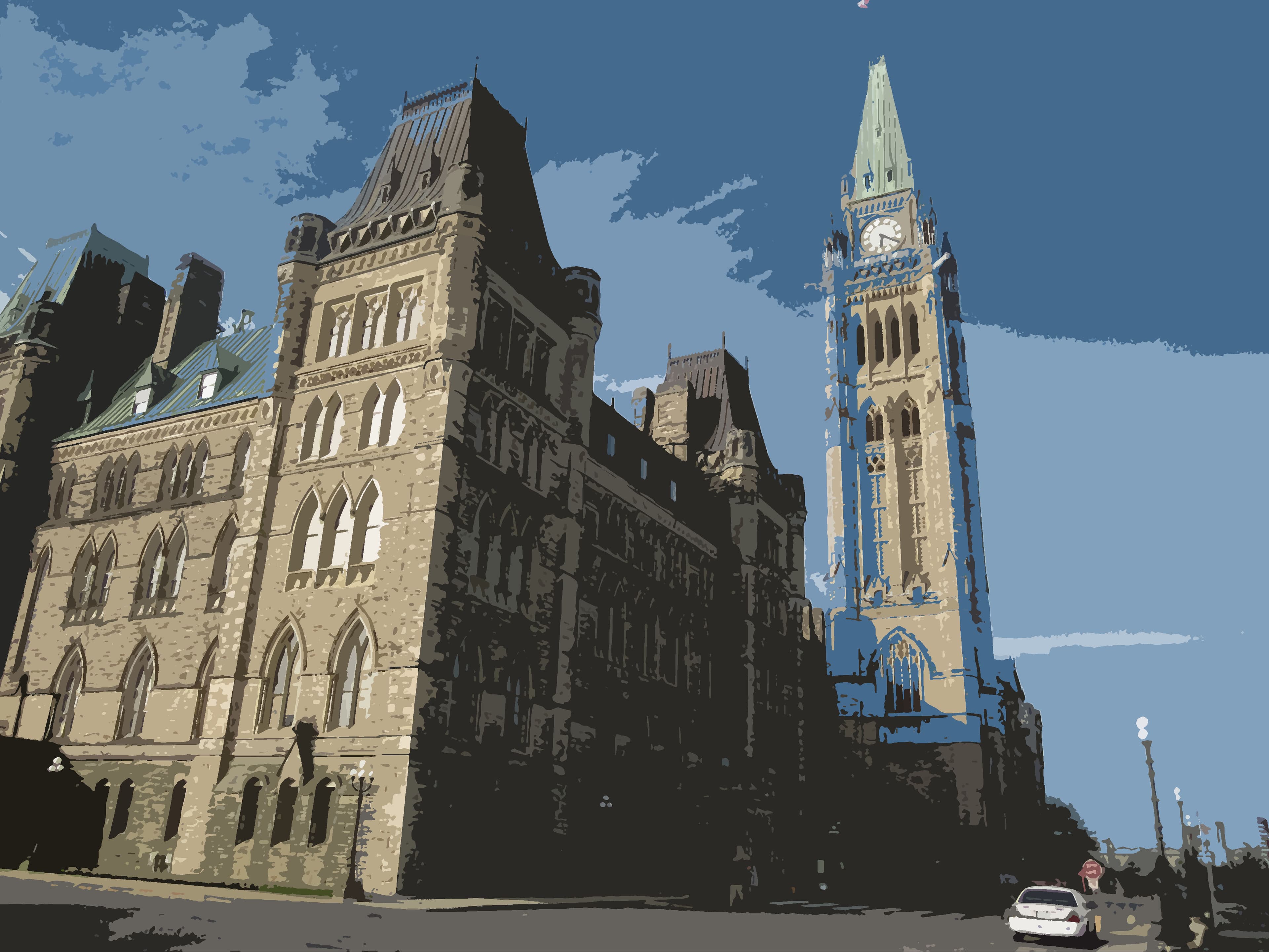 Parliament buildings in Ottawa